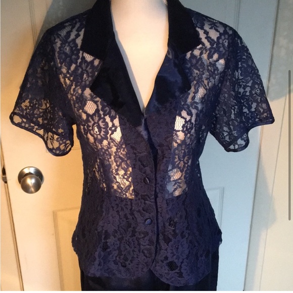 Vintage Victoria’s Secret Lace Top Pajamas - Picture 1 of 6